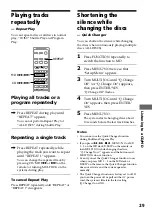 Предварительный просмотр 29 страницы Sony DHC-MD555 - Mini Hi Fi Component System Operating Instructions Manual