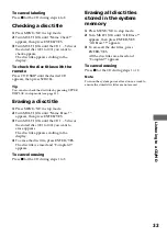 Предварительный просмотр 33 страницы Sony DHC-MD555 - Mini Hi Fi Component System Operating Instructions Manual