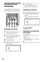 Предварительный просмотр 34 страницы Sony DHC-MD555 - Mini Hi Fi Component System Operating Instructions Manual