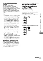 Предварительный просмотр 39 страницы Sony DHC-MD555 - Mini Hi Fi Component System Operating Instructions Manual