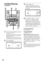 Preview for 40 page of Sony DHC-MD555 - Mini Hi Fi Component System Operating Instructions Manual