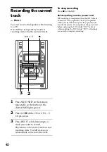 Preview for 42 page of Sony DHC-MD555 - Mini Hi Fi Component System Operating Instructions Manual