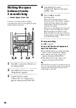 Предварительный просмотр 44 страницы Sony DHC-MD555 - Mini Hi Fi Component System Operating Instructions Manual