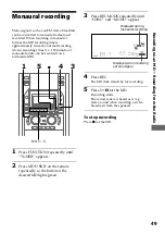 Предварительный просмотр 49 страницы Sony DHC-MD555 - Mini Hi Fi Component System Operating Instructions Manual