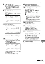 Preview for 67 page of Sony DHC-MD555 - Mini Hi Fi Component System Operating Instructions Manual