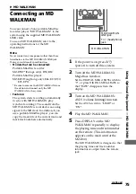 Предварительный просмотр 75 страницы Sony DHC-MD555 - Mini Hi Fi Component System Operating Instructions Manual