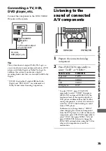 Предварительный просмотр 79 страницы Sony DHC-MD555 - Mini Hi Fi Component System Operating Instructions Manual