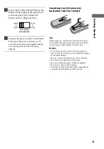 Preview for 5 page of Sony DHC-MD595 - Mini Hi Fi Component System Operating Instructions Manual