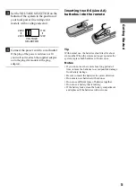 Предварительный просмотр 5 страницы Sony DHC-MD595 - Mini Hi Fi Component System Operating Instructions Manual