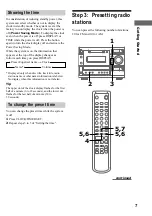 Preview for 7 page of Sony DHC-MD595 - Mini Hi Fi Component System Operating Instructions Manual