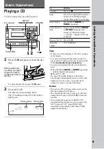 Preview for 9 page of Sony DHC-MD595 - Mini Hi Fi Component System Operating Instructions Manual