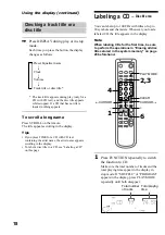 Preview for 18 page of Sony DHC-MD595 - Mini Hi Fi Component System Operating Instructions Manual