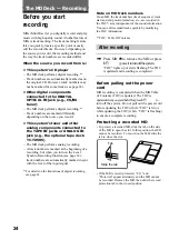 Предварительный просмотр 24 страницы Sony DHC-MD595 - Mini Hi Fi Component System Operating Instructions Manual