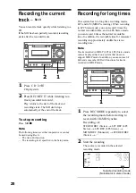 Предварительный просмотр 28 страницы Sony DHC-MD595 - Mini Hi Fi Component System Operating Instructions Manual