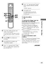 Preview for 33 page of Sony DHC-MD595 - Mini Hi Fi Component System Operating Instructions Manual