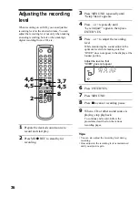 Preview for 36 page of Sony DHC-MD595 - Mini Hi Fi Component System Operating Instructions Manual