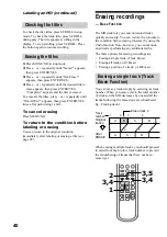 Preview for 40 page of Sony DHC-MD595 - Mini Hi Fi Component System Operating Instructions Manual