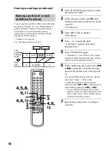 Preview for 42 page of Sony DHC-MD595 - Mini Hi Fi Component System Operating Instructions Manual