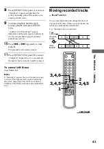 Предварительный просмотр 43 страницы Sony DHC-MD595 - Mini Hi Fi Component System Operating Instructions Manual