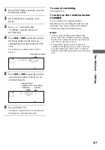 Предварительный просмотр 47 страницы Sony DHC-MD595 - Mini Hi Fi Component System Operating Instructions Manual