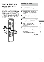 Предварительный просмотр 49 страницы Sony DHC-MD595 - Mini Hi Fi Component System Operating Instructions Manual