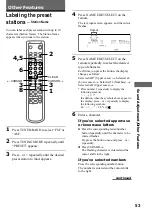 Preview for 53 page of Sony DHC-MD595 - Mini Hi Fi Component System Operating Instructions Manual