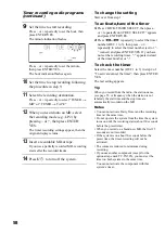 Preview for 58 page of Sony DHC-MD595 - Mini Hi Fi Component System Operating Instructions Manual