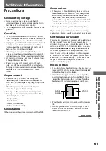 Предварительный просмотр 61 страницы Sony DHC-MD595 - Mini Hi Fi Component System Operating Instructions Manual