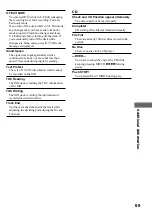 Предварительный просмотр 69 страницы Sony DHC-MD595 - Mini Hi Fi Component System Operating Instructions Manual