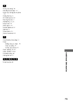 Preview for 75 page of Sony DHC-MD595 - Mini Hi Fi Component System Operating Instructions Manual