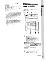 Предварительный просмотр 19 страницы Sony DHC-MDX10 Operating Instructions  (primary manual) Operating Instructions Manual