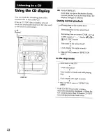 Предварительный просмотр 22 страницы Sony DHC-MDX10 Operating Instructions  (primary manual) Operating Instructions Manual