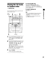 Preview for 23 page of Sony DHC-MDX10 Operating Instructions  (primary manual) Operating Instructions Manual