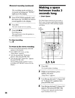 Preview for 38 page of Sony DHC-MDX10 Operating Instructions  (primary manual) Operating Instructions Manual