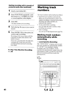 Предварительный просмотр 40 страницы Sony DHC-MDX10 Operating Instructions  (primary manual) Operating Instructions Manual