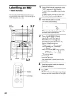 Предварительный просмотр 44 страницы Sony DHC-MDX10 Operating Instructions  (primary manual) Operating Instructions Manual