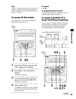 Предварительный просмотр 47 страницы Sony DHC-MDX10 Operating Instructions  (primary manual) Operating Instructions Manual