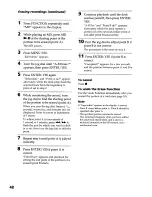 Preview for 48 page of Sony DHC-MDX10 Operating Instructions  (primary manual) Operating Instructions Manual