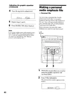 Предварительный просмотр 62 страницы Sony DHC-MDX10 Operating Instructions  (primary manual) Operating Instructions Manual