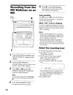 Предварительный просмотр 74 страницы Sony DHC-MDX10 Operating Instructions  (primary manual) Operating Instructions Manual