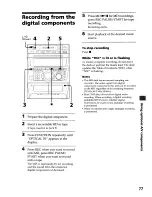 Preview for 77 page of Sony DHC-MDX10 Operating Instructions  (primary manual) Operating Instructions Manual