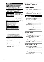 Preview for 2 page of Sony DHC-NX5MD Operating Instructions Manual