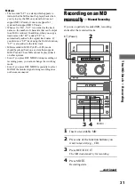 Предварительный просмотр 31 страницы Sony DHC-NX5MD Operating Instructions Manual