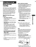 Preview for 40 page of Sony dhc-zx50md Operating Instructions Manual