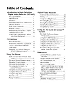 Preview for 6 page of Sony DHG-HDD250 - 30-Hour High-Definition Digital Video Recorder Operation Manual