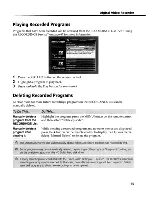 Preview for 59 page of Sony DHG-HDD250 - 30-Hour High-Definition Digital Video Recorder Operation Manual