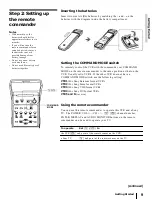 Preview for 9 page of Sony DHR-1000 Operating Instructions Manual