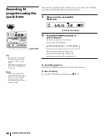 Preview for 48 page of Sony DHR-1000 Operating Instructions Manual