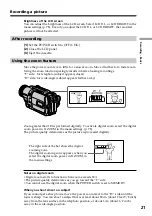 Preview for 21 page of Sony Digital 8 DCR-TRV730 Operating Instructions Manual