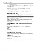 Preview for 24 page of Sony Digital 8 DCR-TRV730 Operating Instructions Manual